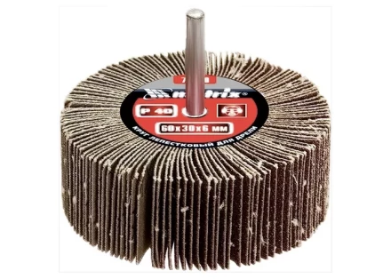 Круг лепестковый для дрели Р 80  60 х 30 х 6 мм MATRIX 74124 купить в Магнитогорске