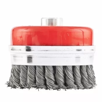 Щетка для УШМ Heavy Duty, 100 мм, М14, &quot;чашка&quot;, крученая металлическая проволока  MATRIX 74672 купить в Магнитогорске