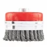 Щетка для УШМ Heavy Duty, 100 мм, М14, "чашка", крученая металлическая проволока  MATRIX 74672 купить в Магнитогорске