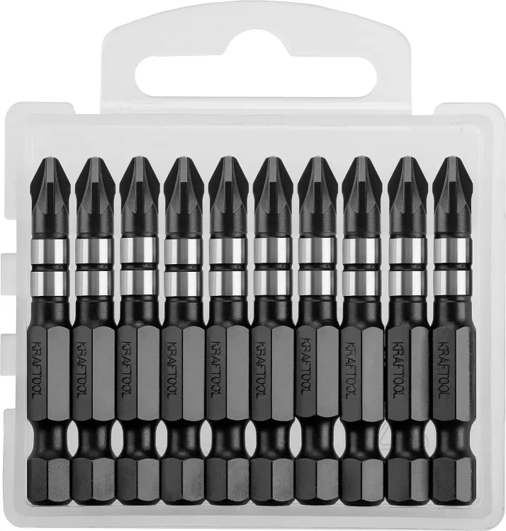 Биты для ударных шуруповертов KRAFTOOL Impact Pro PZ 26193-2-50-S10 купить в Магнитогорске