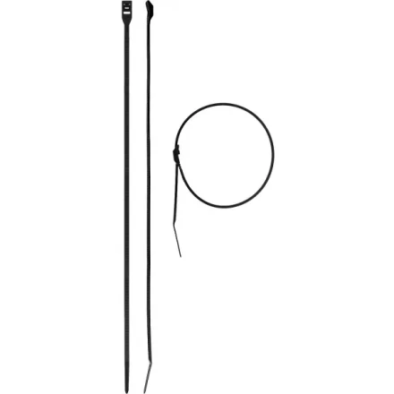 Кабельные стяжки черные КОБРА, с плоским замком, 4.6 х 280 мм, 25 шт, нейлоновые, ЗУБР 30935-46-280 купить в Магнитогорске