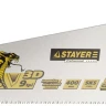 Ножовка STAYER "PROFI" "COBRA" GX900, трехгранный японский зуб, импульсная закалка, 2-х комп ручка, 9 TPI, 450мм 1514-45_z02 купить в Магнитогорске