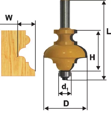 Фреза кромочная фигурная мультипрофиль хв 12мм 10571 купить в Магнитогорске