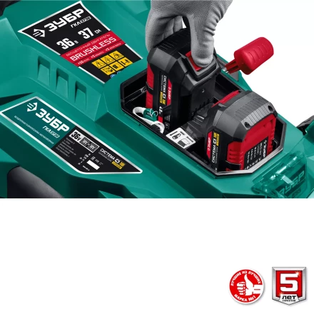 ЗУБР С1-18, 36 В, 37 см, без АКБ, бесщеточная газонокосилка (ГКЛ-3736) купить в Магнитогорске