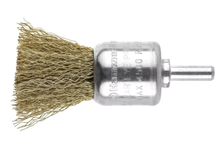 Кордщетка HAMMER кисть 25мм для дрели гофрированная латунированная сталь (207-210) купить в Магнитогорске
