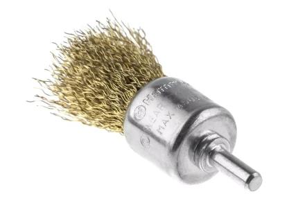 Кордщетка HAMMER кисть 25мм для дрели гофрированная латунированная сталь (207-210) купить в Магнитогорске