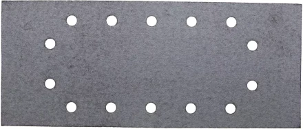 Лист шлиф. универсал. URAGAN с покрытием стеарата цинка, 14 отверстий по кругу, для ПШМ, P100, 115х280мм, 50шт 907-23104-100-50 купить в Магнитогорске