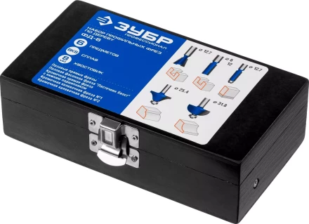 ЗУБР 6 шт, набор профильных фрез по дереву, Профессионал (28795-H6) купить в Магнитогорске