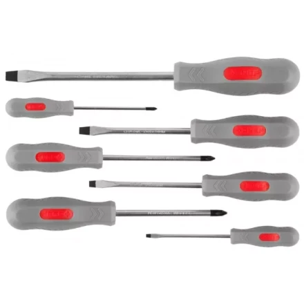 Набор ЗУБР &quot;МАСТЕР&quot;: Отвертки, Cr-v, эргономичная двухкомпонентная рукоятка, 7шт 25065-H7_z02 купить в Магнитогорске