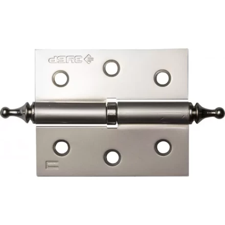 Петля дверная разъемная ЗУБР &quot;ЭКСПЕРТ&quot;, 1 подшипник, цвет мат. никель (PN), правая, с крепежом, 75х63х2,5мм,2шт 37605-075-4R купить в Магнитогорске