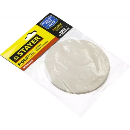 Полировальная насадка STAYER &quot;MASTER&quot; из фетра на липучке d=125мм 35930-125 купить в Магнитогорске