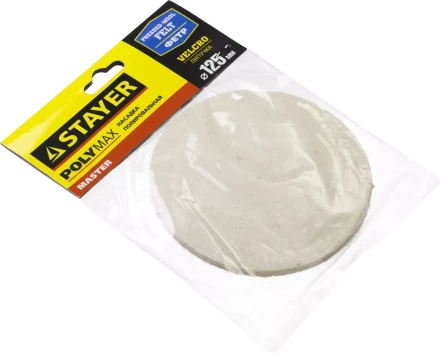 Полировальная насадка STAYER &quot;MASTER&quot; из фетра на липучке d=125мм 35930-125 купить в Магнитогорске