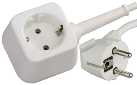 Удлинитель-шнур, 5 м, 3500 Вт, 1 гнездо, ПВС 3x1 мм2, СВЕТОЗАР SV-55013-5 купить в Магнитогорске