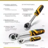 Ключ-трещотка 1/2" Denzel 14033, 90 зубьев, с быстрым сбросом, CrV купить в Магнитогорске
