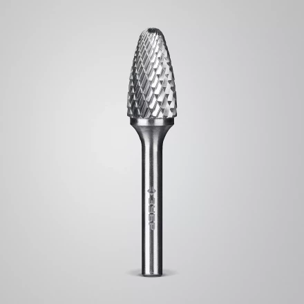 Зубр Твердосплавная борфреза F - парабола с закругленным углом, 14 х 25 мм, радиус 3.5 мм (28805-14-25) купить в Магнитогорске