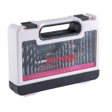 Набор сверл комбинированный по металлу 1-6 мм бетону 3-8 мм дереву 3-8 мм перки биты 30 шт адаптер головки 8 шт 71 предмет Pro Matrix 725671 купить в Магнитогорске