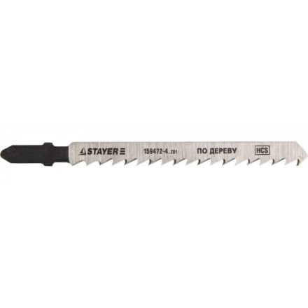 Полотна STAYER &quot;STANDARD&quot;, T101D, для эл/лобзика, HCS, по дереву, фанере, чистый рез, EU-хвост., шаг 4мм, 74мм, 2шт 159472-4_z01 купить в Магнитогорске