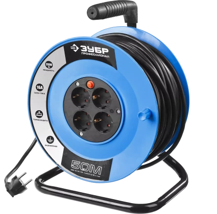 Удлинители на катушке силовые провод ПВС 3х1(15) кв мм серия ПРОФЕССИОНАЛ купить в Магнитогорске