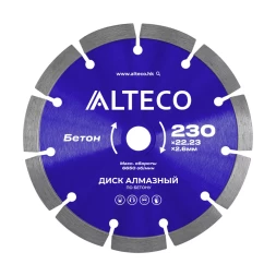 Диск алмазный по бетону ALTECO 230x22.23x2.6 мм 66519