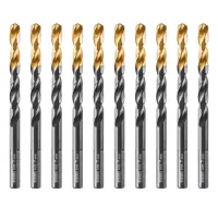 Сверло по металлу, 7 мм, HSS-Tin, Golden Tip, 10 шт. Denzel 717217