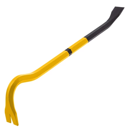 Лом-гвоздодер, Denzel 450 мм, шестигранный 16 мм, окрашенный, сталь 65, 25202 купить в Магнитогорске