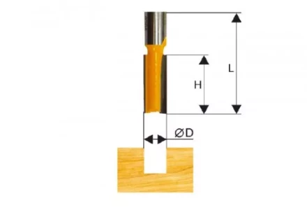 Фреза пазовая прямая ф6х16мм хв. 8мм Энкор 46010 купить в Магнитогорске