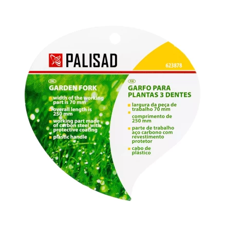 Вилка посадочная 3-зубая, защитное покрытие, пластиковая рукоятка Palisad 623878 купить в Магнитогорске