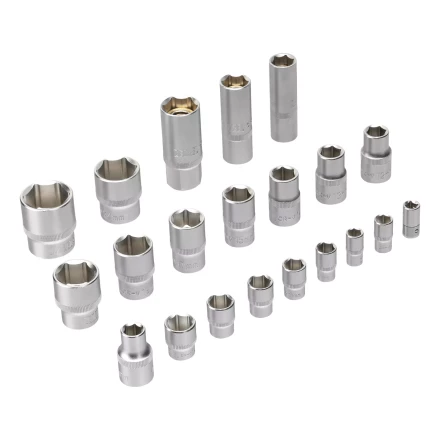 Набор инструментов Denzel 15801, 1/2&quot;, 1/4&quot;, CrV, S2, пластиковый кейс, 64 предмета купить в Магнитогорске