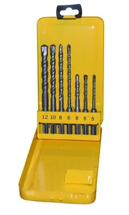 Набор буров SDS+ 5;6;8Х110 мм 6;8;10;12Х160 мм 7 штук металлический футляр Энкор 10997 купить в Магнитогорске