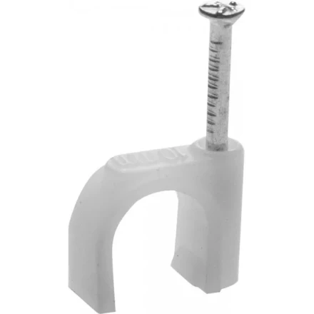 Скоба-держатель для круглого кабеля, с оцинкованным гвоздем, 10 мм, 70 шт, STAYER Master 4510-10 4510-10 купить в Магнитогорске