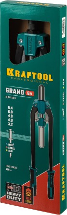 Двуручные усиленные заклепочники KRAFTOOL GRAND-64 311791 купить в Магнитогорске