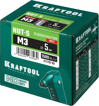 Заклепки резьбовые KRAFTOOL 311707-03 купить в Магнитогорске