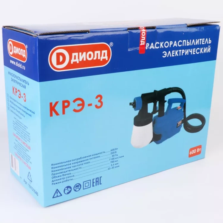 Краскораспылитель электрический Диолд КРЭ-3 купить в Магнитогорске