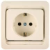Розетка СВЕТОЗАР &quot;ГАММА&quot; одинарная, с заземлением, цвет бежевый, 16А/~250В SV-54105-B купить в Магнитогорске
