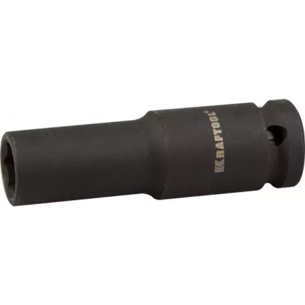 Торцовая головка KRAFTOOL &quot;INDUSTRIE QUALITAT&quot; ударная, удлиненная (1/2&quot;), FLANK, Cr-Mo, фосфатированная, 13 мм 27942-13_z01 купить в Магнитогорске
