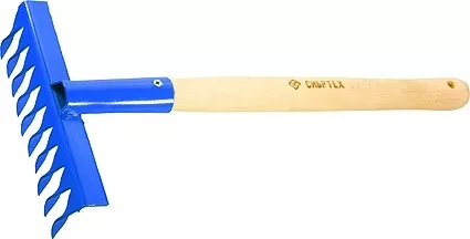 Грабли витые 10-зубые 180 мм с рукояткой 300 мм СИБРТЕХ Россия 61762 купить в Магнитогорске