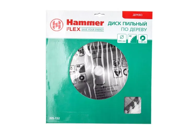 Диск пильный твердосплавный HAMMER Ф305х30мм 48зуб. купить в Магнитогорске