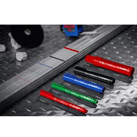 ЗУБР МП-1000К чёрный, 2-10 мм, клиновидный перманентный маркер (06333-2) купить в Магнитогорске