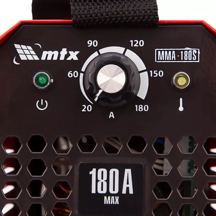 Инверторный аппарат дуговой сварки MTX 94390 MMA-180S, 180 А, ПВ60%, диаметр электрода 1,6-4 мм купить в Магнитогорске
