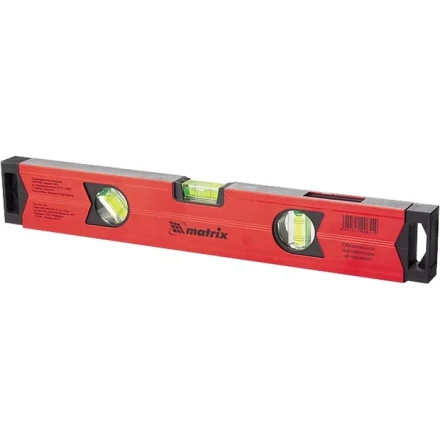 Уровень алюминиевый магнитный 1800 мм фрезерованный 3 глазка 1 зеркальный усиленный MTX 347189 купить в Магнитогорске