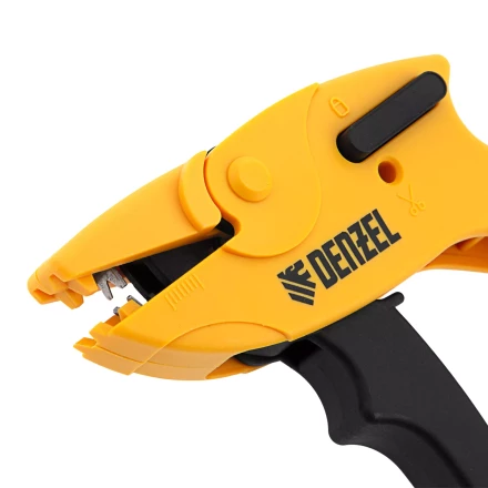 Щипцы для зачистки электропроводов, сечением 0,2-6 мм2, функция обрезания проводов Denzel 17741 купить в Магнитогорске