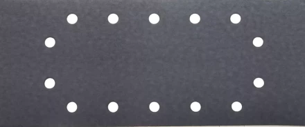 Лист шлиф. универсал. URAGAN с покрытием стеарата цинка, 14 отверстий по кругу, для ПШМ, P320, 115х280мм, 50шт 907-23104-320-50 купить в Магнитогорске