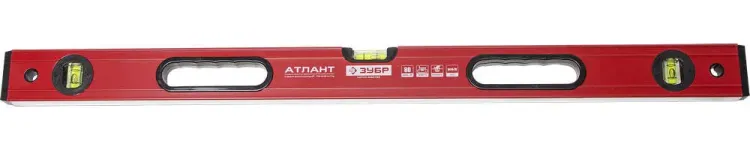 Уровень ЗУБР "МАСТЕР" "УС - 5" коробчатый усиленный, фрезерованный, 3 глазка, крашенный, с ручками, 80см 34585-080 купить в Магнитогорске