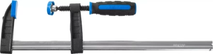 Струбцина ЗУБР &quot;ПРОФЕССИОНАЛ&quot;, тип &quot;F&quot;, двухкомпонентная ручка, стальная закаленная рейка, 50х250мм 32155-050-250 купить в Магнитогорске
