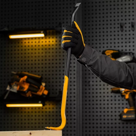 Лом-гвоздодер Denzel, 600 мм, шестигранный 16 мм, окрашенный, сталь 65, 25203 купить в Магнитогорске