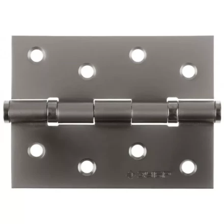 Петля универсальная ЗУБР &quot;ЭКСПЕРТ&quot;, 2 подшипника, цвет мат. никель (PN), с крепежом, 100х75х2,5мм, 2 шт 37601-100-4 купить в Магнитогорске