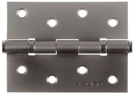 Петля универсальная ЗУБР &quot;ЭКСПЕРТ&quot;, 2 подшипника, цвет мат. никель (PN), с крепежом, 100х75х2,5мм, 2 шт 37601-100-4 купить в Магнитогорске