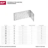 Крепежный угол ЗУБР "МАСТЕР" анкерный, 80х80х40мм, 1шт 310226-080-080 купить в Магнитогорске