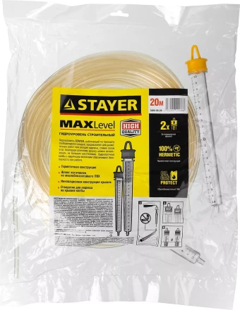 Гидроуровень STAYER &quot;MASTER&quot; с усиленной измерительной колбой большого размера, d 6мм, 20м 579447 купить в Магнитогорске