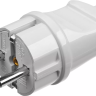 Вилка MAXElectro электрическая, 16А/220В, с заземлением, белая, STAYER 55160-W купить в Магнитогорске